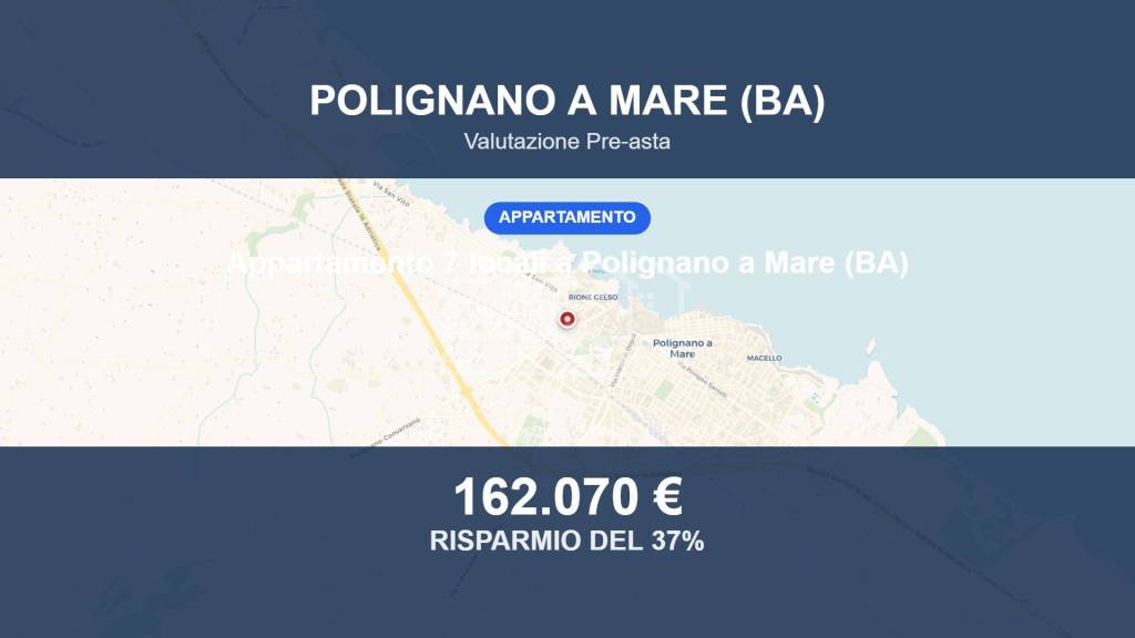 appartamento in vendita a Polignano a Mare