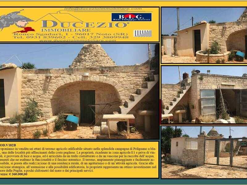 terreno edificabile in vendita a Polignano a Mare