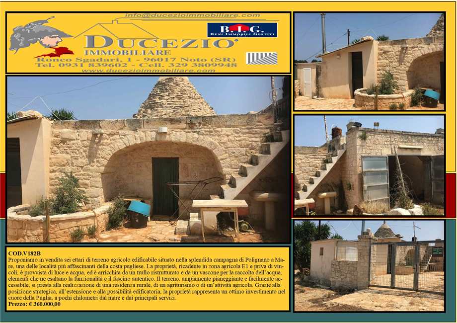 terreno edificabile in vendita a Polignano a Mare