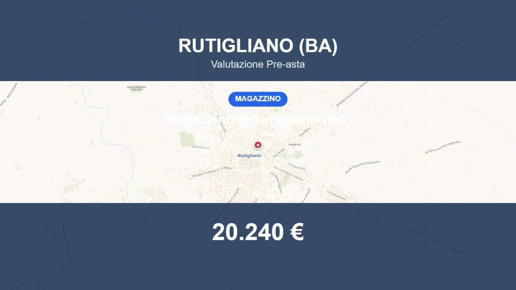 locale commerciale in vendita a Rutigliano