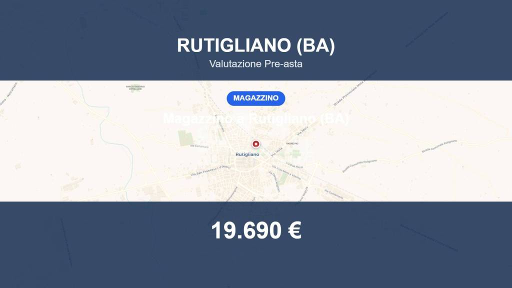 locale commerciale in vendita a Rutigliano