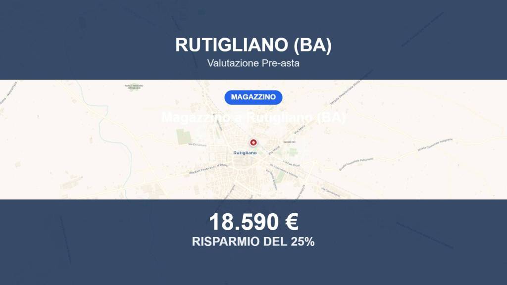 locale commerciale in vendita a Rutigliano