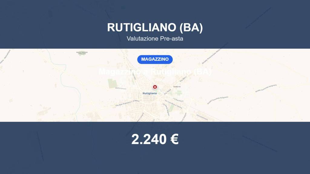 locale commerciale in vendita a Rutigliano