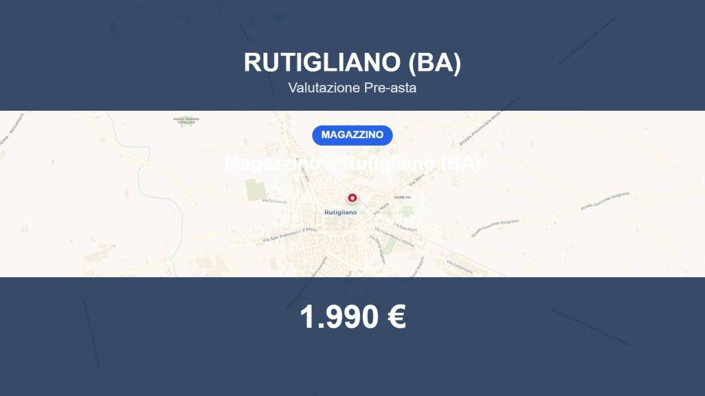 locale commerciale in vendita a Rutigliano