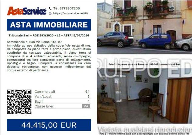 quadrivano in vendita a Sammichele di Bari