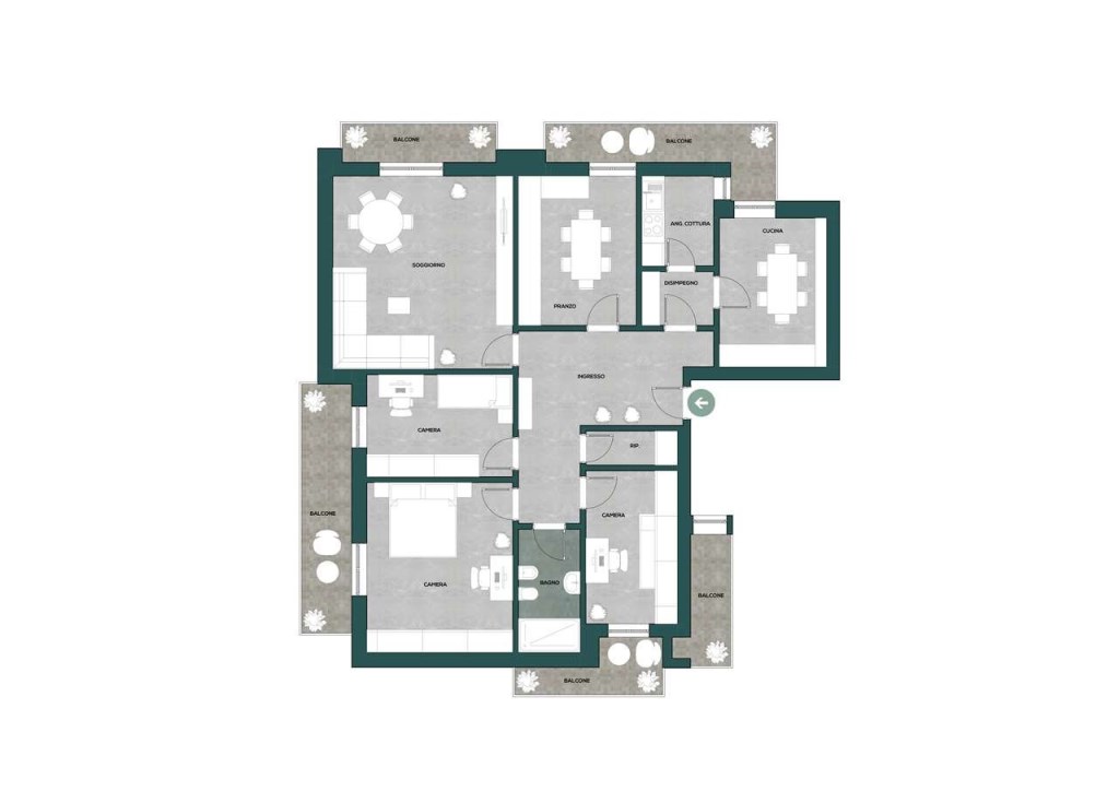 appartamento in vendita a Santeramo in Colle