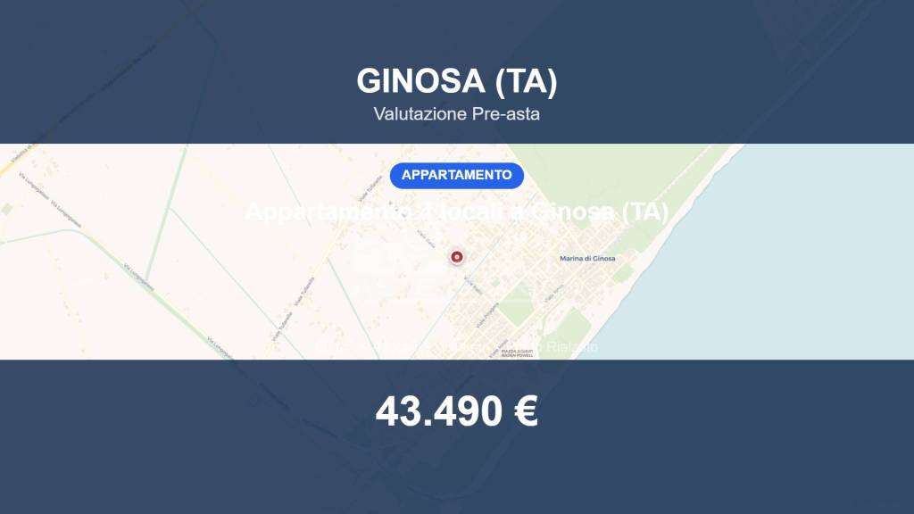 appartamento in vendita a Ginosa in zona Marina di Ginosa