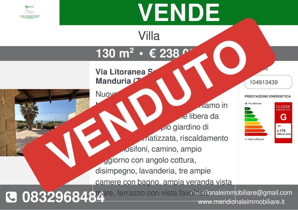 casa indipendente in vendita a Manduria