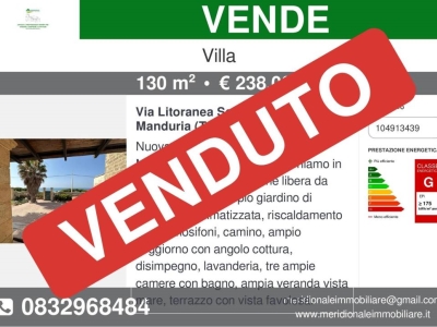 casa indipendente in vendita a Manduria