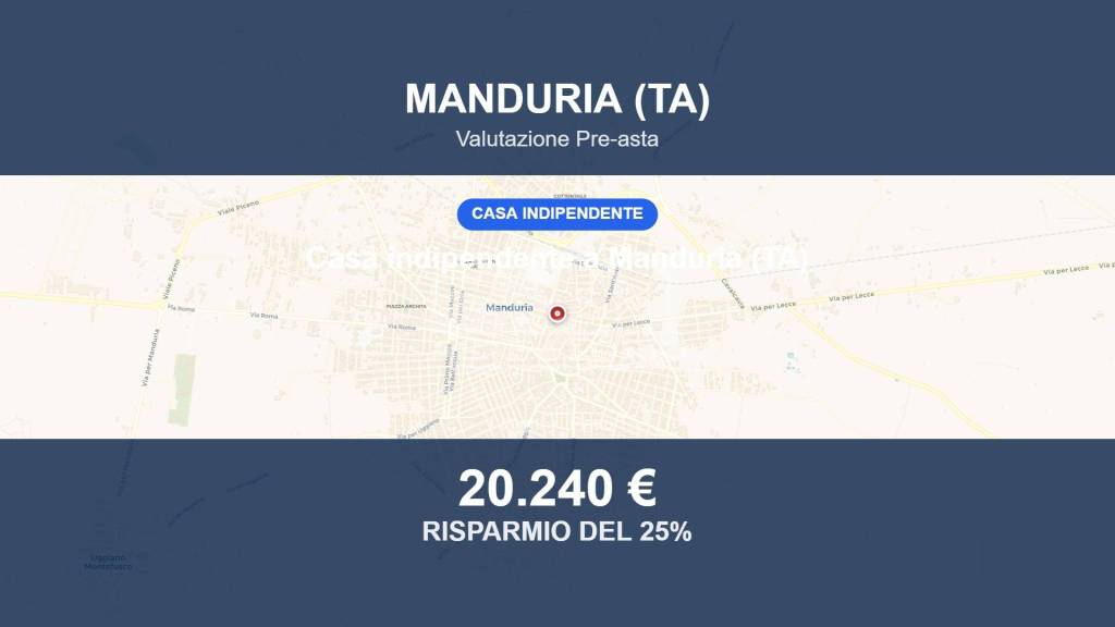 casa indipendente in vendita a Manduria