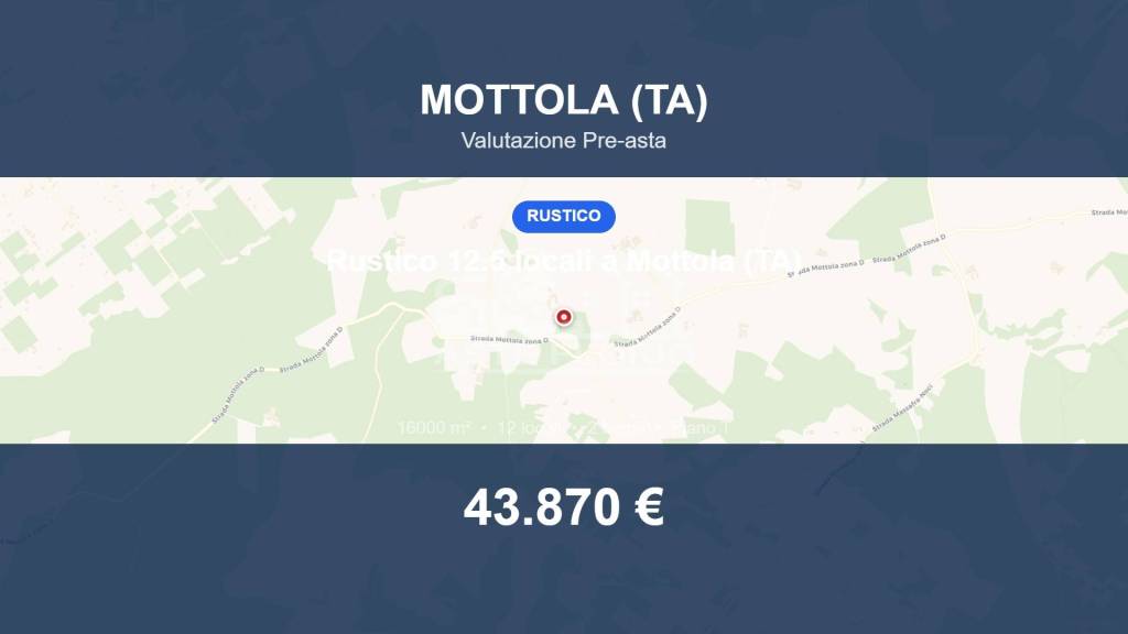 terreno agricolo in vendita a Mottola in zona San Basilio