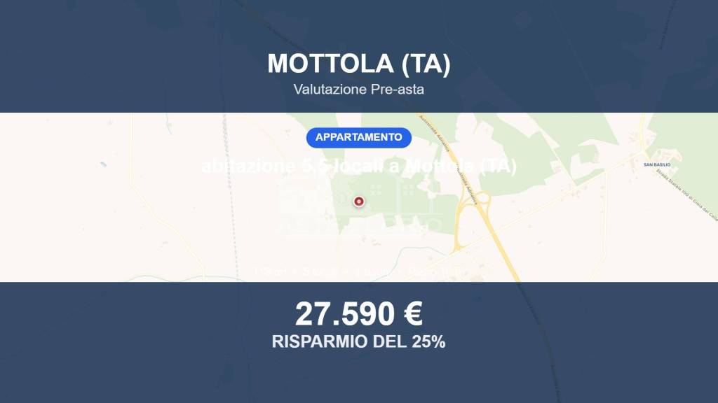 appartamento in vendita a Mottola in zona San Basilio