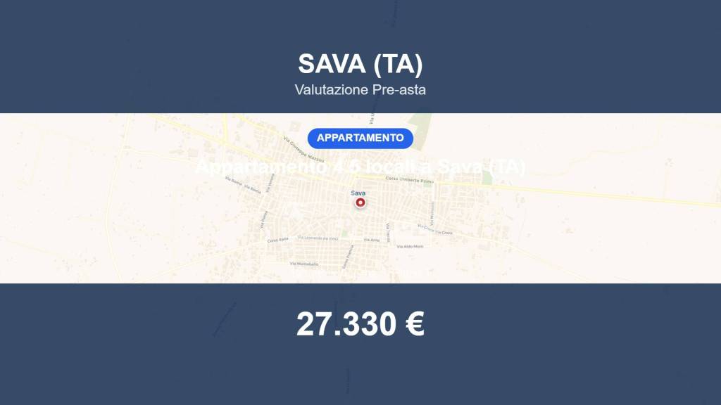 appartamento in vendita a Sava