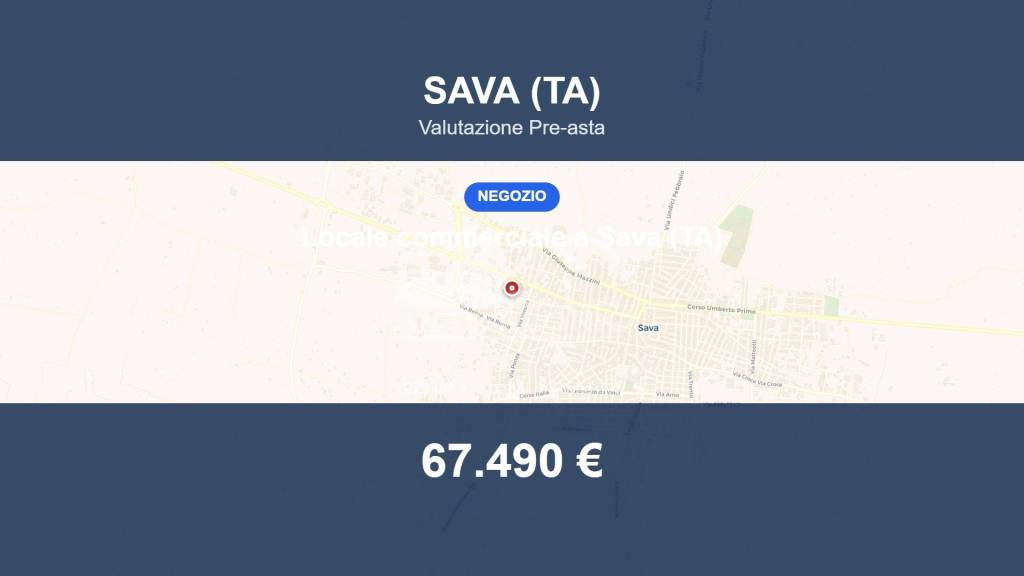 negozio in vendita a Sava