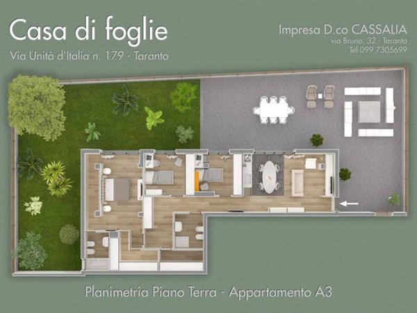 appartamento in vendita a Taranto in zona Solito-Corvisea