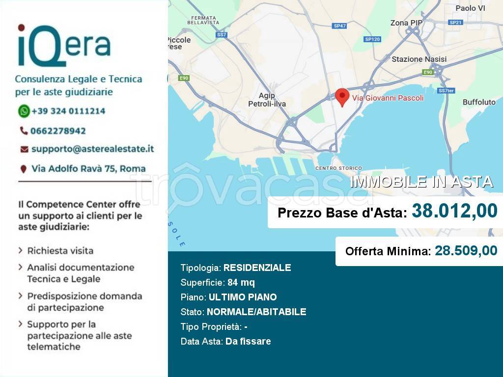 appartamento in vendita a Taranto in zona Tamburi-Croce