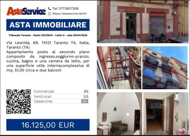 appartamento in vendita a Taranto in zona Tre Carrare-Battisti