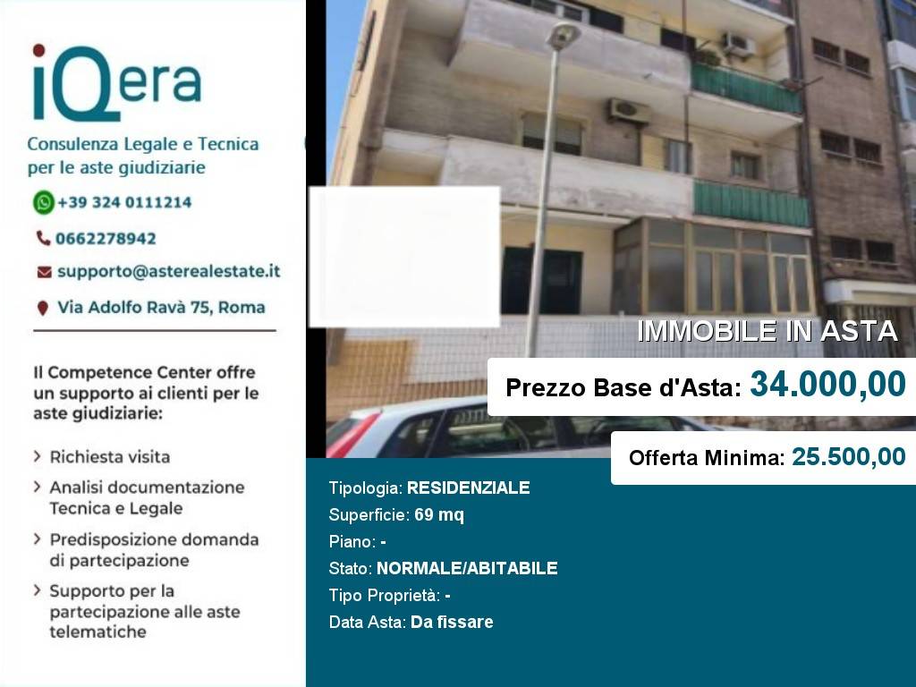 appartamento in vendita a Taranto in zona Tamburi-Croce