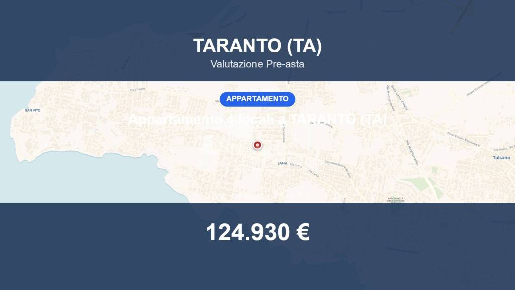 appartamento in vendita a Taranto in zona San Vito