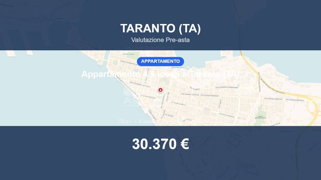 appartamento in vendita a Taranto in zona Borgo