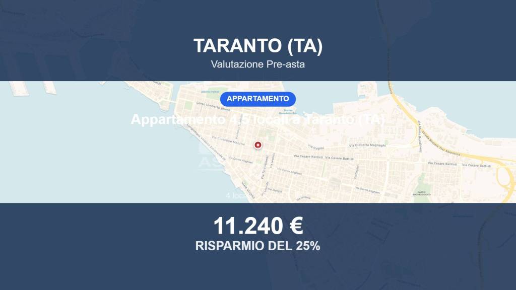 appartamento in vendita a Taranto in zona Borgo