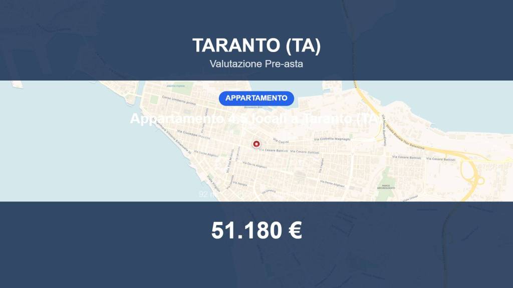 appartamento in vendita a Taranto in zona Borgo
