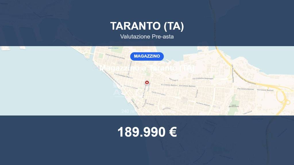 locale commerciale in vendita a Taranto in zona Borgo