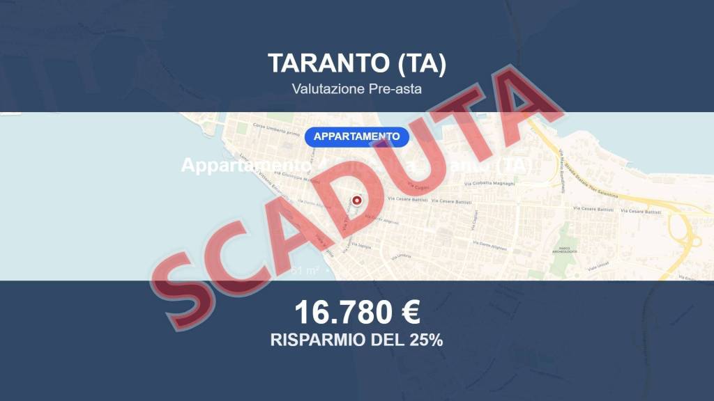 appartamento in vendita a Taranto in zona Borgo