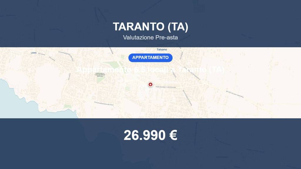 appartamento in vendita a Taranto in zona Talsano