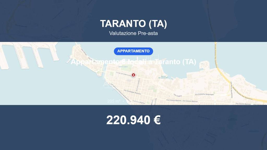 appartamento in vendita a Taranto in zona Borgo