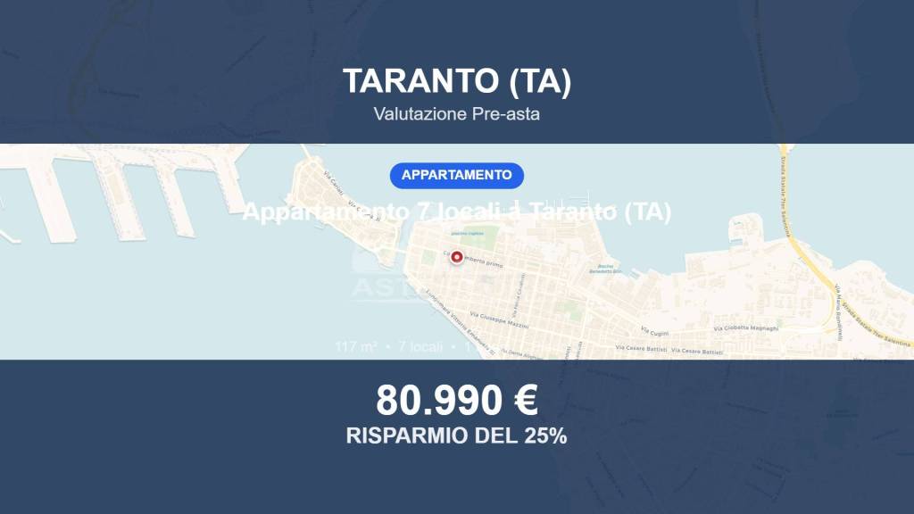 appartamento in vendita a Taranto in zona Borgo