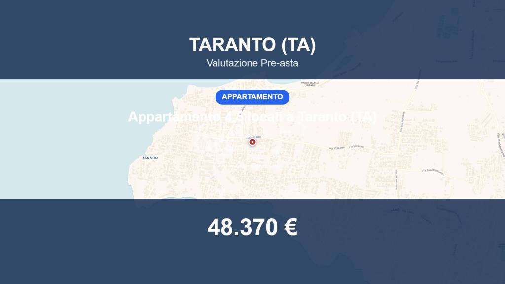 appartamento in vendita a Taranto in zona San Vito