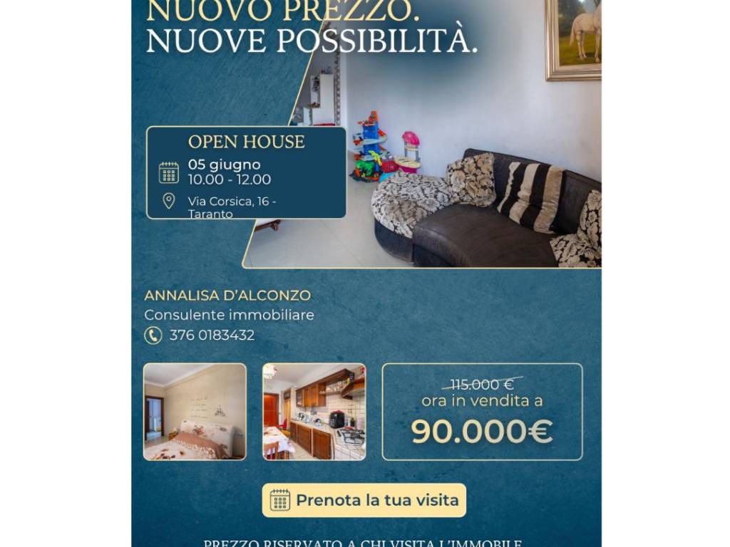 appartamento in vendita a Taranto in zona Tre Carrare-Battisti
