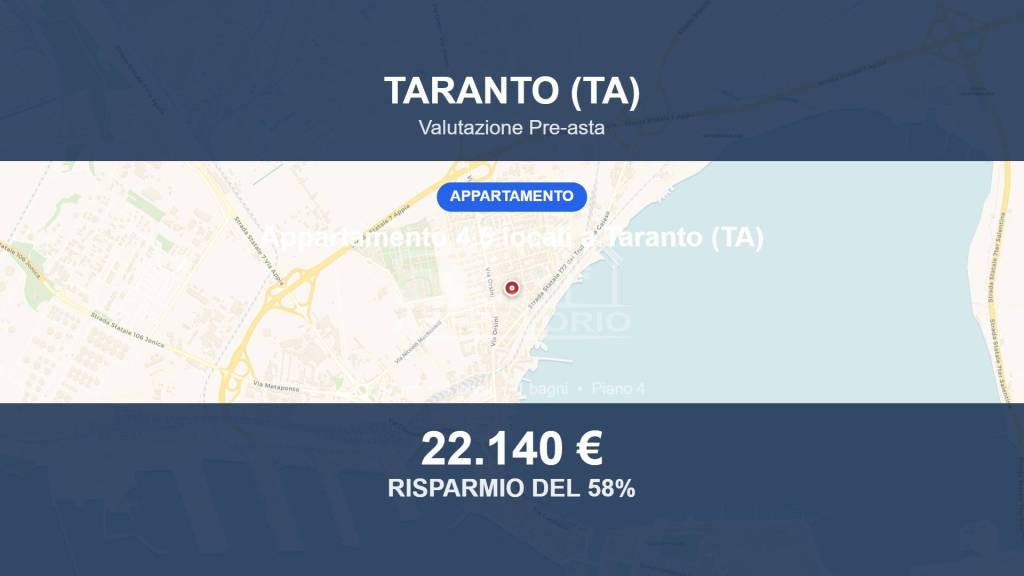 appartamento in vendita a Taranto in zona Tamburi-Croce