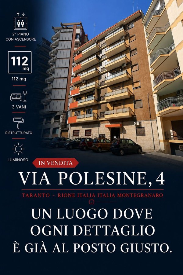 appartamento in vendita a Taranto in zona Italia-Montegranaro
