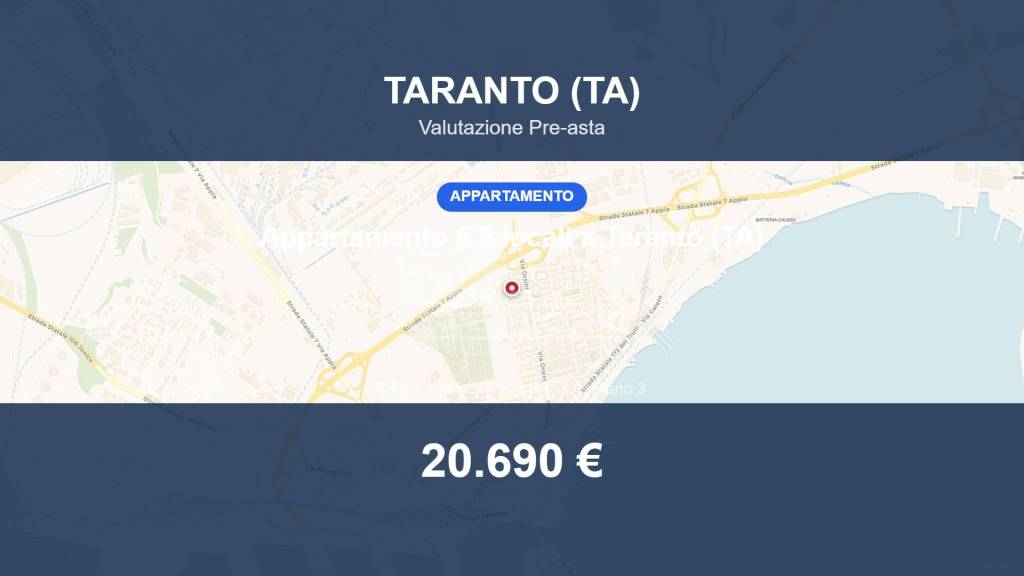 appartamento in vendita a Taranto in zona Tamburi-Croce