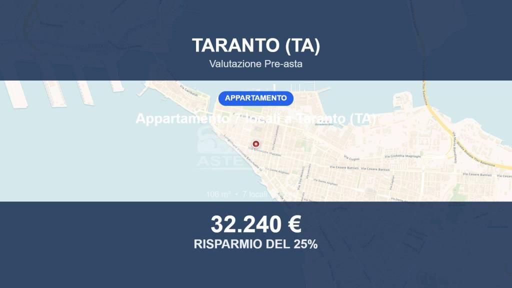 appartamento in vendita a Taranto in zona Borgo