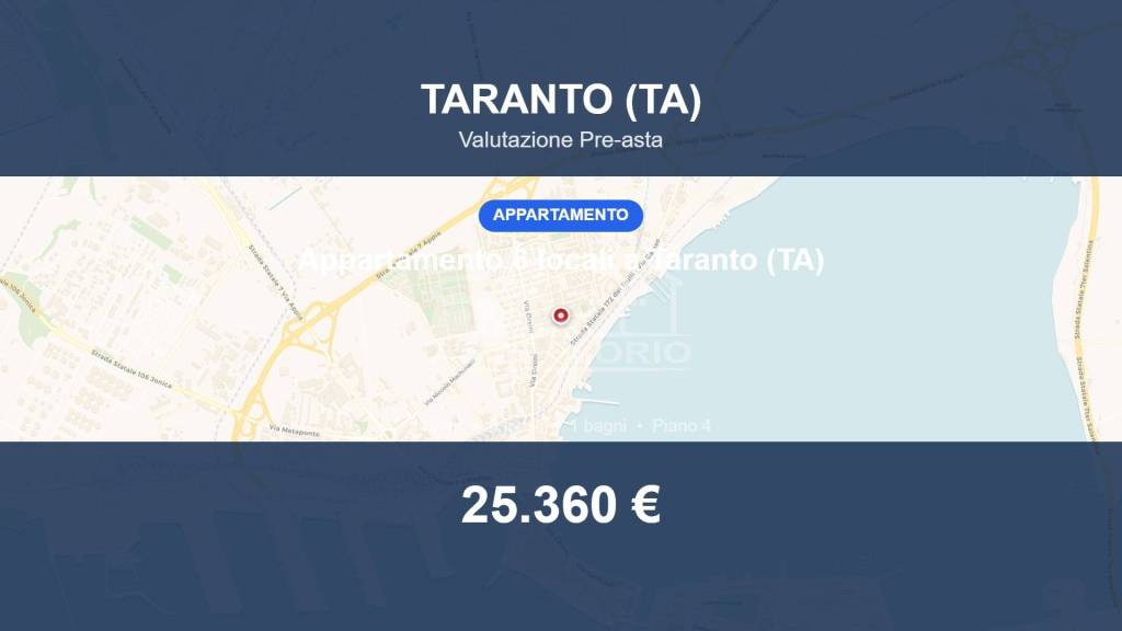 appartamento in vendita a Taranto in zona Tamburi-Croce