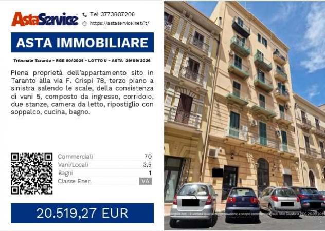 appartamento in vendita a Taranto in zona Borgo