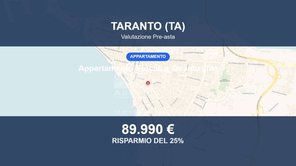 appartamento in vendita a Taranto in zona Italia-Montegranaro