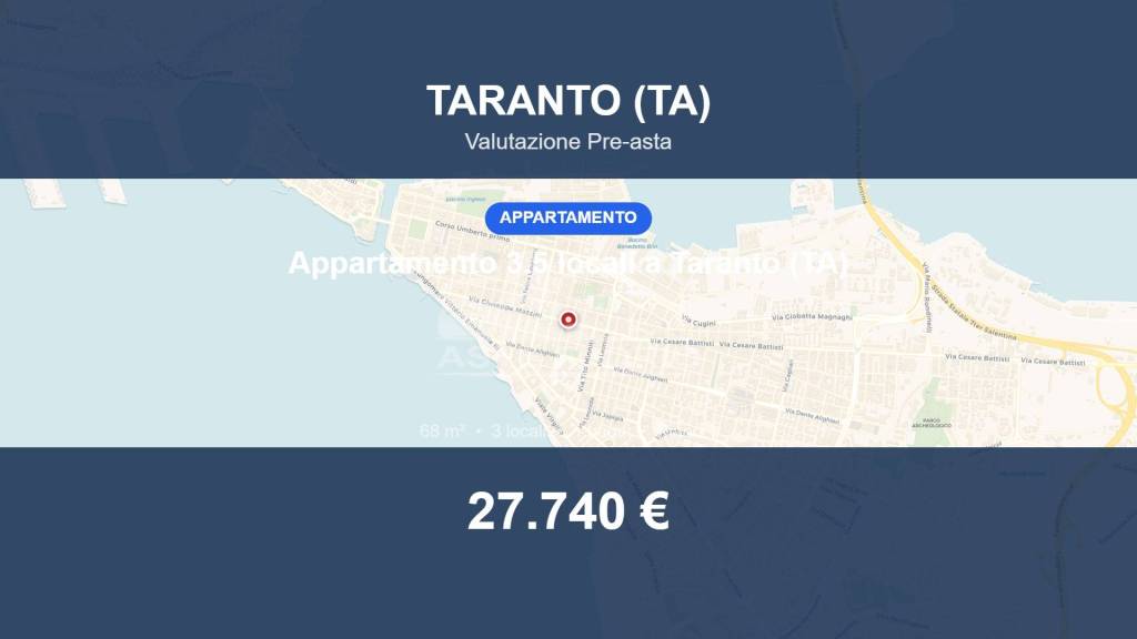 appartamento in vendita a Taranto in zona Borgo