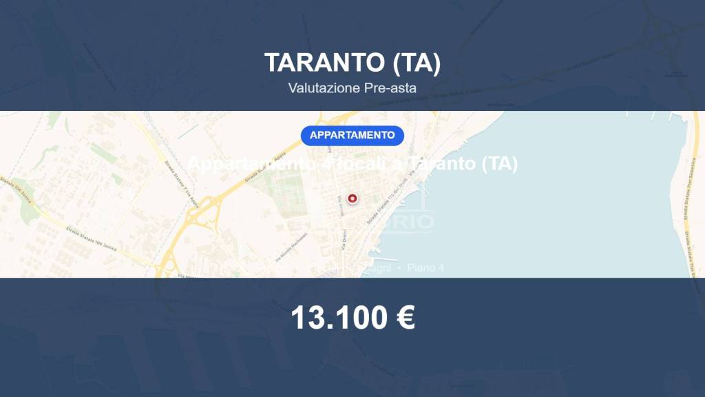 appartamento in vendita a Taranto in zona Tre Carrare-Battisti
