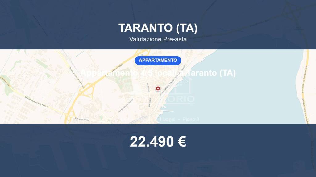 appartamento in vendita a Taranto in zona Tamburi-Croce