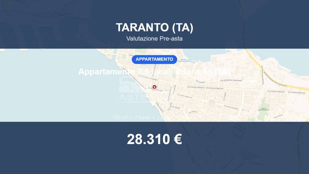 appartamento in vendita a Taranto in zona Borgo