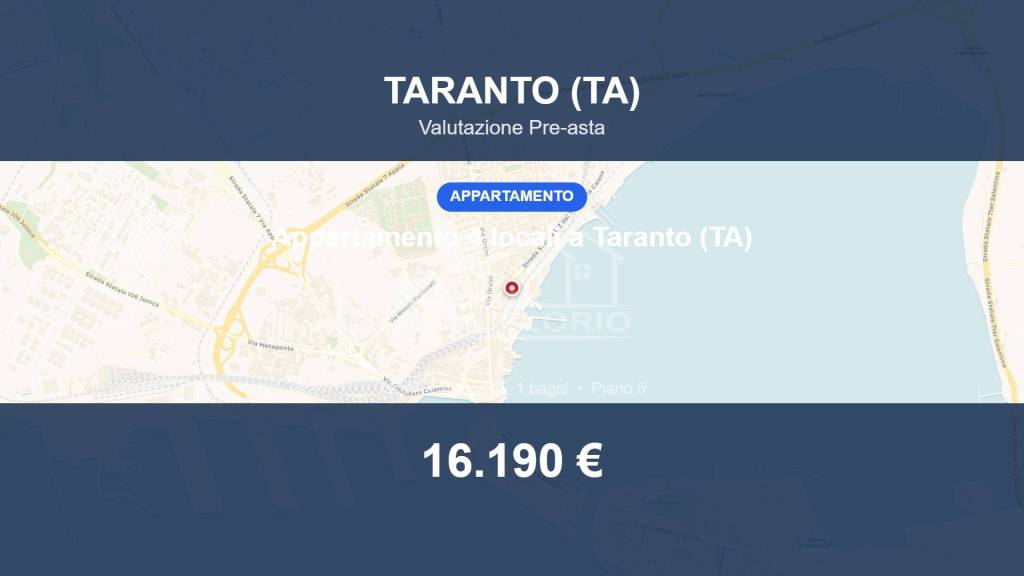 appartamento in vendita a Taranto in zona Tamburi-Croce