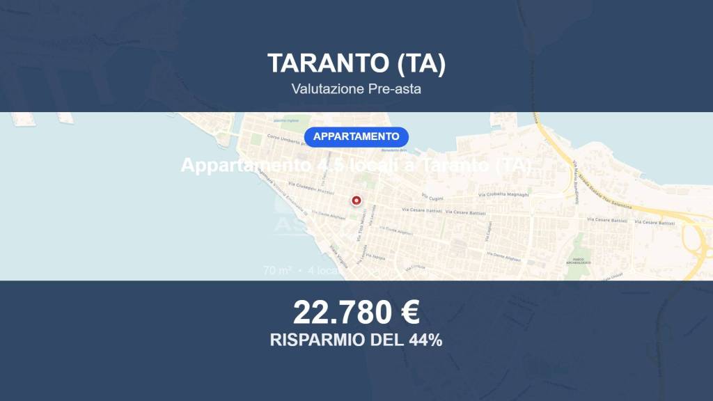 appartamento in vendita a Taranto in zona Borgo