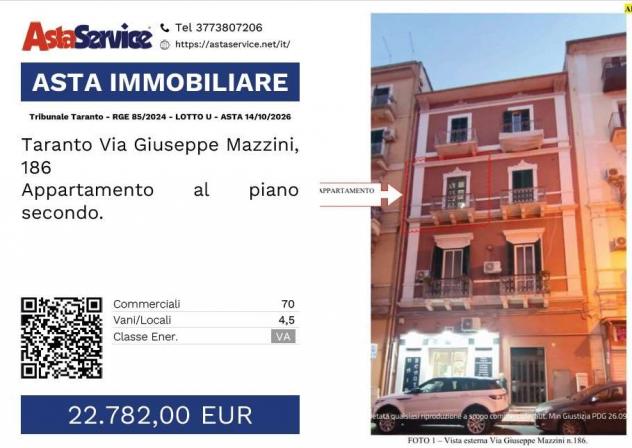 appartamento in vendita a Taranto in zona Borgo