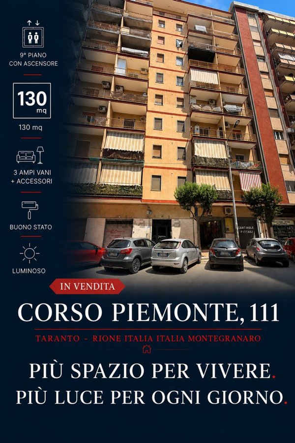 appartamento in vendita a Taranto in zona Italia-Montegranaro