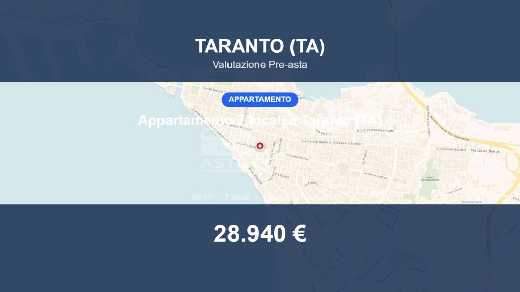 appartamento in vendita a Taranto in zona Borgo