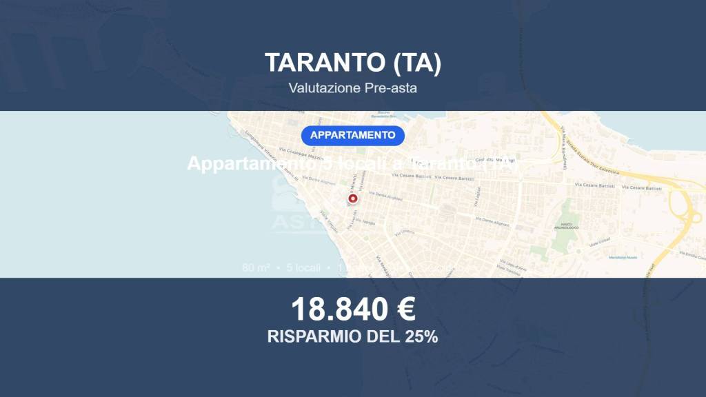 appartamento in vendita a Taranto in zona Borgo